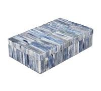 Handicrafts Home 8x5x2 Handmade Ivory Decorative Storage Box, Boho Memory & Keepsake Organizer, Multipurpose Treasure Boxes, Home Decor Accent, Gift Ready