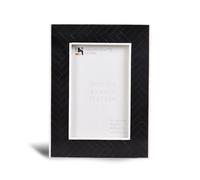 Handicrafts Home Black 4x6 Picture frame, Resin Inlay Decorative Photo Frame, Modern Minimalist & Farmhouse Frame for Tabletop & Wall, Bedroom, Living Room, Office & Gallery Wall Decor
