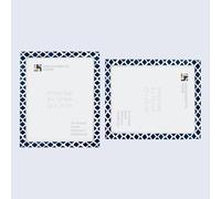 Handicrafts Home Blue & White Vintage Photo Frames for Wall or Tabletop Display, 8x10 Picture Frame Set of 2,Boho Farmhouse Gallery Wall Frame Set, Artisan Handmade Home Decor, Handmade Moroccan Frame