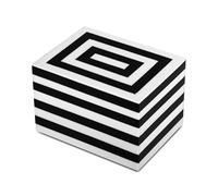 Handicrafts Home Concentrics Collection Storage Organizer Decorative Box Multipurpose Gift, 6x4.5x4 Inch