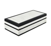 Handicrafts Home Decorative Storage Box 10x4.5 - Remote Control Holder, Jewelry Organizer, Modern Decorative Box with Lid, Boho Chic Home Décor Accent, Vintage Memory Box for Living Room Shelf Décor