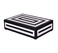 Handicrafts Home Decorative Storage Box 10x6, Remote Organizer with Lid, Modern Keepsake Boxes, Boho Shelf Decor, Memory for Photos or Letters, Table Decor