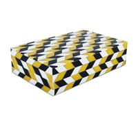 Handicrafts Home Decorative Storage Box 8x6 - Photo Boxes, Jewelry Organizer, Modern Decorative Storage with Lid, Bohemian Table Decor, Vintage Keepsake Box for Shelf or Coffee Table Decor