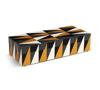 Handicrafts Home Decorative Storage Box with Lid, Box for Remote Controls, Coffee Table Storage Organizer, Keepsake Decorative Box for Living Room, Shelf & Hallway Decor, Puzzle Guild 10 x 4.5 x 2.5