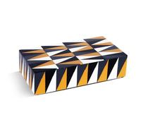 Handicrafts Home Decorative Storage Box with Lid, Decorative Remote Holder Box, Coffee Table Storage Box for Living Room, Console Table & Shelf Decor, Puzzle Guild 10 x 6 x 2.5 (Multicolor Box)