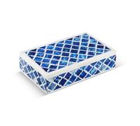 Handicrafts Home Decorative Storage Box with Lid for Home, Coffee Table & Bookshelf, Keepsake & Memory Organizer, Remote Holder, Trinket Box, Boho & Vintage Accent Decor, PATISSERIE CLASSIC, 10X6X2.5