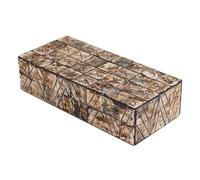 Handicrafts Home Decorative Storage Box with Lid for Home, Coffee Table & Bookshelf, Keepsake & Memory Organizer, Remote Holder, Trinket Box, Boho & Vintage Accent Decor, KEPT PARADOX, 10X4.5X2.5