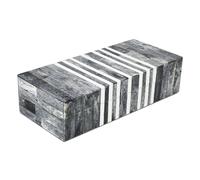 Handicrafts Home Decorative Storage Box with Lid for Home, Coffee Table & Bookshelf, Keepsake & Memory Organizer, Remote Holder, Trinket Box, Boho & Vintage Accent Decor, PATISSERIE CAFE, 10X4.5X2.5