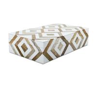 Handicrafts Home Decorative Storage Box with Lid Wooden Storage Organizer Box Multi Purpose Storage Box for Coffee Table Desk Shelf, Resin Inlay Marquet Array Collection - 10x6x2.5 Inch