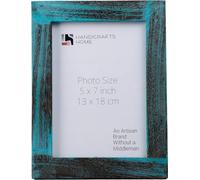 Handicrafts Home Driftwood Wooden Picture Frame, Handmade Rustic 5x7 Photo Frame for Wall & Tabletop, Vintage Farmhouse Boho Home & Desk Decor, Gallery Wall Frame, Wedding & Christmas,Gift, Skye