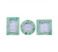 Handicrafts Home Elegant Baby Picture Frame Set for Newborn Girls and Boys -Vintage White Photo Frames for Nursery Decor, Perfect for Shower Gifts, First Birthday Celebrations & Family Memories (Turq)