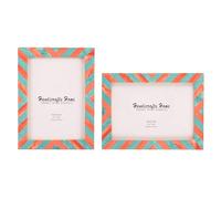 Handicrafts Home Green & Red 5x7 Picture Frame Set of 2, Vintage Photo Frames for Wall or Tabletop Display, Bookshelf, Family Wall Decor, Gallery Wall Frame Set, Multi Picture Frames Collage