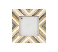 Handicrafts Home Handmade 4x4 Picture Frame with Herringbone Chevron Pattern, Photo Frame for Vintage Home, Gallery Wall, Desk, Farmhouse, Boho & Modern Interiors, Christmas, Gift and Holidays Décor