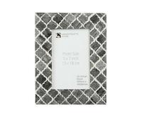 Handicrafts Home Handmade Decorative 5x7 Picture Frame, Unique Boho Chic Home Decor, Moroccan Art Inspired Photo Frames for Wall/Tabletop, Living Room, Bedroom, Office Decor & Gift, Grey