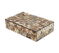 Handicrafts Home Handmade Kept Paradox Pattern Decorative Box - Storage Organizer, Decor Centrepiece, Memory Keepsakes, Home Decor - Boho Style Treasure Box, Multipurpose Gift - 8x5x2