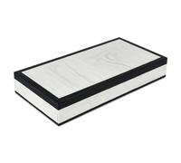 Handicrafts Home Large Decorative Storage Box 12x6, Coffee Table Organizer Box, Modern Home Décor Accent, Keepsake Memory, Jewelry Storage, Boho Decorative with Lid for Shelf, Mantle Decor