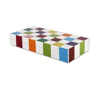 Handicrafts Home Large Decorative Storage Box 12x6, Coffee Table Organizer Box, Modern Home Decor Accent, Keepsake Memory Box, Jewelry Storage Box, Boho Chick, Shelf or Mantle Decor, Medley Jester