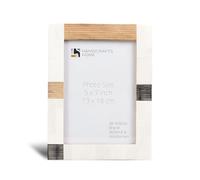 Handicrafts Home Rustic 5x7 Picture Frame for Office, Tabletop, Living Room, Side table Bedroom - Handmade Picture Frames for Modern & Vintage Home Decor with Horn, Wood & Bone inlay - Photo Holder