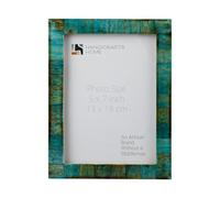 Handicrafts Home vintage Picture Frame & Farmhouse Decor, Handmade Photo Frame for Wall & Tabletop Display, Boho Home Decor, Gallery Wall, 5x7 Picture Frame, Rustic & Antique Decor, Verdigris