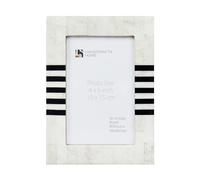 Handicrafts Home White Picture Frame, Handmade Resin Inlay 4x6 Black & White Photo Frame for Christmas and Holiday giftings, Decorative Photo Frames for Home Decor, Farmhouse, Wall & table top Decor