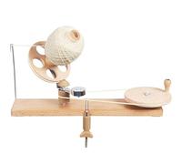 Handicrafts Wooden Yarn Ball Winder, Hand-cranked Wool Winding Machine, Hand-cranked Thread-winding and Weaving Tool with Base Slip Pad, Winding Smoother for Knitting and Crocheting, Craft Tool