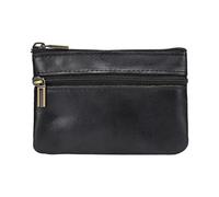 Handicraftsman Constructed Troubled Cattlehide Coin Bag with Unique Aging Color Development Retro Genuine Leather Keychain Wallet