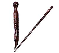 Handicraftviet - Hand Carved Wooden Magic Wand, Magic Wands for Wizards/Collectible Cosplay, Magical Gift for Halloween, Christmas and Birthday Party 15 inch (S6)