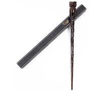 Handicraftviet Owl Wand - Hand Carved Wooden Magic Wand, 15" for Collectible Cosplay/Magical Gift for Children & Adults on Halloween, Christmas & Birthday Party