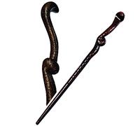 Handicraftviet Wood Snake Wand - Hand Carved Magic Wand/Wooden Wand 15'' for Witchcraft/Magical Gift for Halloween, Christmas and Birthday Party