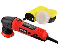 Handife Polisher, Car Polisher 1100W Car Paint Care Buffer Polishing Machine 6000 RPM Variable Speed DA 21MM with 6 Foam Pads, 2 Replaceable Paste Tray and Wool Disc Waxing for Furniture Burrs,Tile (red)
