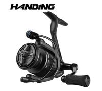 HANDING M1 Spinning Reel 12kg Max Drag Graphite Reel, 9 + 1 Ball Bearings, 5.2:1 Gear Ratio Fishing Reel for Perch Bass and Pike Grey