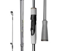 HANDING Pioneer Bass Fishing Rod 2-Piece Freshwater Spinning Rods 6' with Medium Power Moderate Fast EVA Handle for Largemouth Smallmouth Walleye