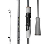 HANDING Pioneer Fishing Rod 8' Bass Spinning Rod Versatile 2-Piece with Medium Power Moderate Fast EVA Handle for Largemouth Smallmouth Walleye