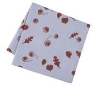 NOREN Handkerchief for Men Women (Hand-dyed Yuzen print) 19.7inch /Made in Japan 100% Cotton Japanese Bandana Scarf Hankies, Acorn, 19.7 * 19.7inch
