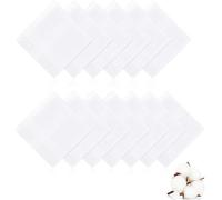 Handkerchief Hut Exclusive Men's Mens Hanky home decor products, White, One Size UK
