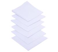 Handkerchiefs for men,Pure Cotton Soft white Handkerchieves, White, 16IN