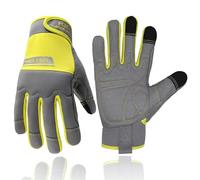 HANDLANDY HLDD UltraLight Safety Work Gloves, Mens & Women Multi-Functional Work Gloves with Extensive Palm Protection, Mechanic Gardening Construction DIY Glove with Touchscreen