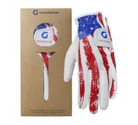 HANDLANDY Junior Golf Glove, Ultra Breathable and Grip Left Hand Kids Golf Glove for Toddlers Boys Girls (Red, L)