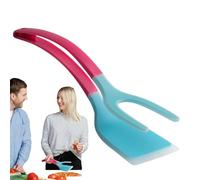 Handle and Spatula - Non-Stick Roasting Tongs | 2 in 1 Egg Turner - Ergonomic