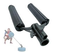 Handle Attachment: Dual-Grip Barbell Bar for Shoulder Press & Bent Rows, with Comfort Foam Padding - Fits 1" & 2" Barbells
