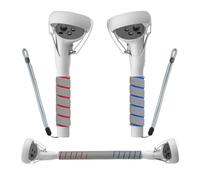 Handle Attachments for Oculus Quest 2 Controller VR Gorilla Tag Long Arms Grips Meta Beat Saber Golf Games Gray