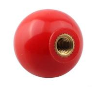 Handle Ball Nut Compatible with Lathe Mechanical Woodworking Glass Food and Pharmaceutical Machinery Bakelite Ball Brass Core Type (M5-20Red)