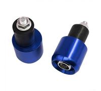 Handle Bar Anti Drop Block Grip for Motorcycle For 22mm Handlebars Providing Vibration Reduction and Handlebar Protection with CNC Aluminum (Blue)