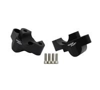 Handle Bar Clamp Aluminum Motorcycle Handlebar Riser For CFMOTO 450MT Risers Up Accessories Clamp Mount Handle Bar Move Back Parts MT450 2024 2025(Black 1)