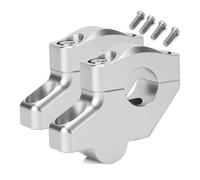 Handle Bar Clamp Risers For CB500F For CB500X 2019-2025 28mm 1 1/8" Offset Handlebar Risers Back Moved Up 1 Pair Handlebar Riser(Silver)
