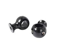 Handle Bar Clamp Risers For Shadow For Dyna For Chopper For Bobber Handlebar Risers Clamp Fat Round Heightening Mount 25mm 22mm Universal 1 Pair Handlebar Riser(Black 25mm)