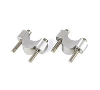 Handle Bar Clamp Risers For Tenere 700 For XT700Z 2019- Motorcycle Handlebar Risers Clamp Mounting Mount Riser CNC Billet Aluminum 1 Pair Handlebar Riser(Silver)