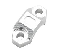 Handle Bar Clamps Riser CNC 22MM Universal Handlebar Brake Clutch Rotating Bar Clamp Mount Stop Start Kill Switch(Silver)