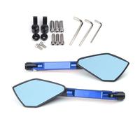 Handle Bar End Rearview Convex For MT01 MT25 MT03 MT07 MT09 MT10 Universal Motorcycle Mirror CNC Side Blue Anti-glare(Blue)