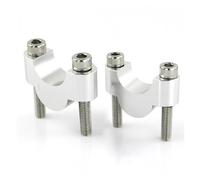 Handle Bar Extend Adapters 22mm 7/8" Fat Bar Handlebar Riser For Aprilia(SILVER,20mm)